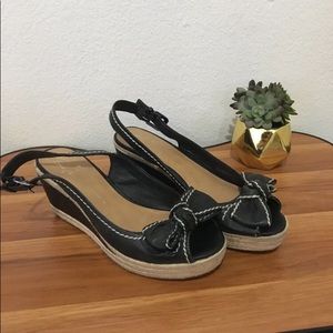 Francho Sarto Wedge Sandlas size 9